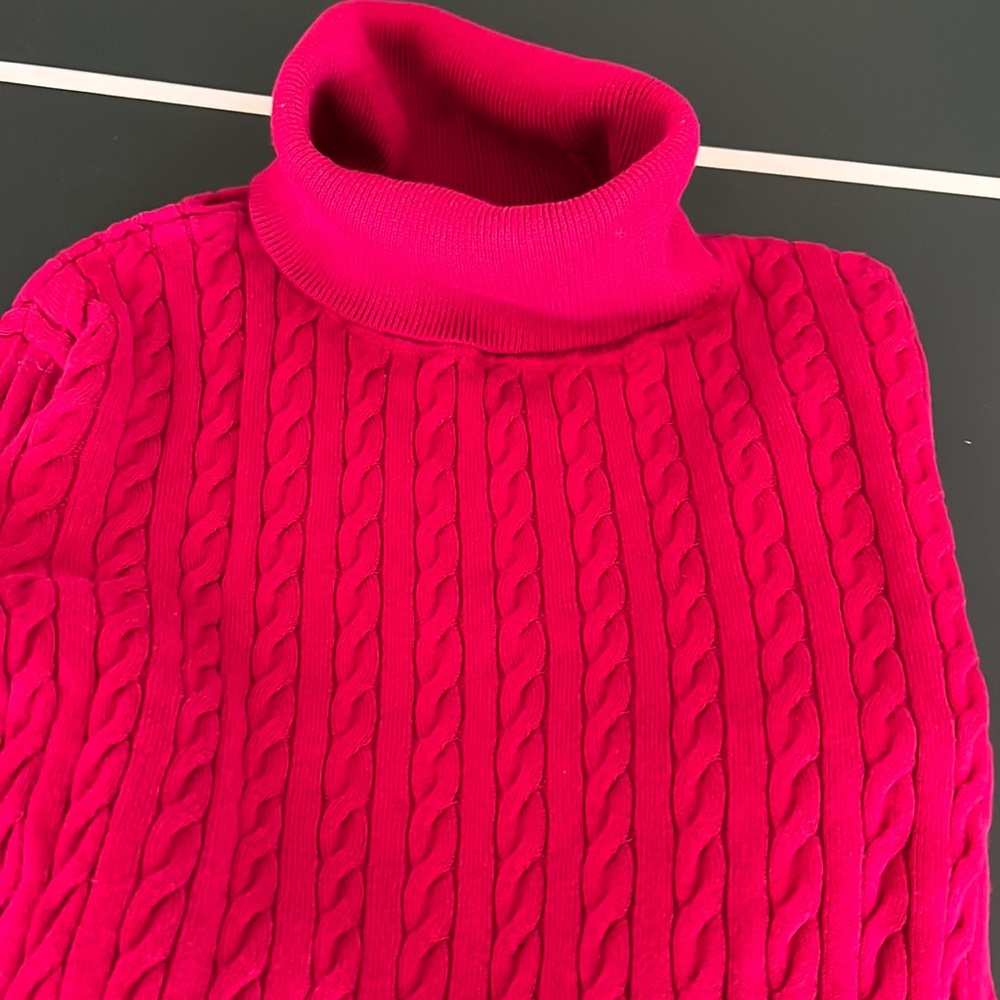 Magenta Talbots knit turtleneck